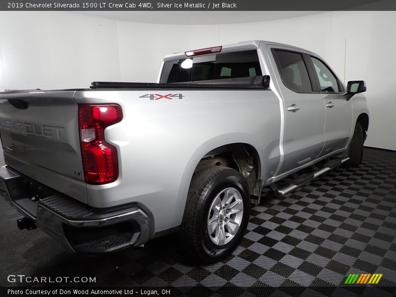 Silver Ice Metallic / Jet Black 2019 Chevrolet Silverado 1500 LT Crew Cab 4WD
