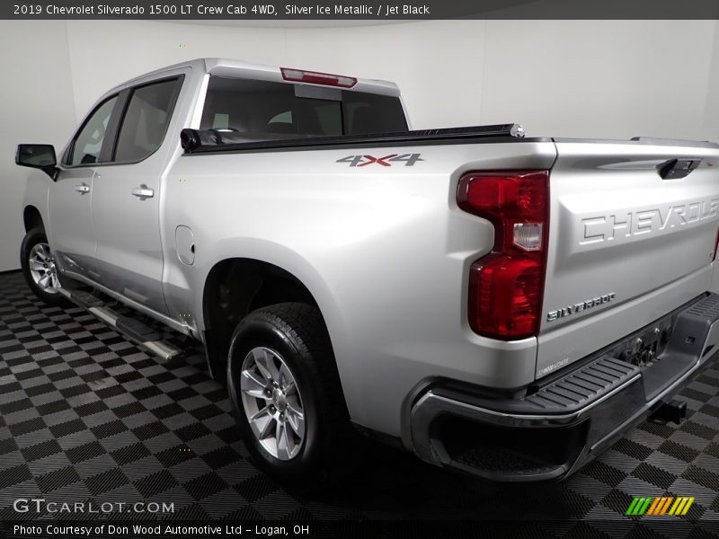 Silver Ice Metallic / Jet Black 2019 Chevrolet Silverado 1500 LT Crew Cab 4WD