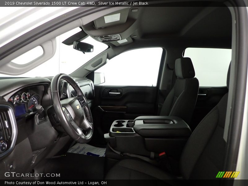 Silver Ice Metallic / Jet Black 2019 Chevrolet Silverado 1500 LT Crew Cab 4WD