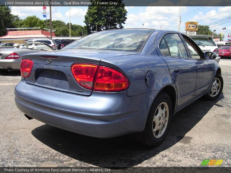 Opal Blue Metallic / Pewter Gray 1999 Oldsmobile Alero GL Sedan