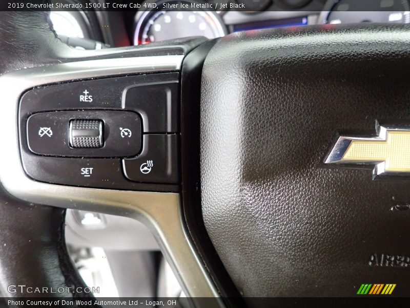 Silver Ice Metallic / Jet Black 2019 Chevrolet Silverado 1500 LT Crew Cab 4WD