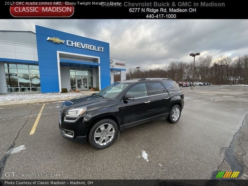 Ebony Twilight Metallic / Ebony 2017 GMC Acadia Limited AWD