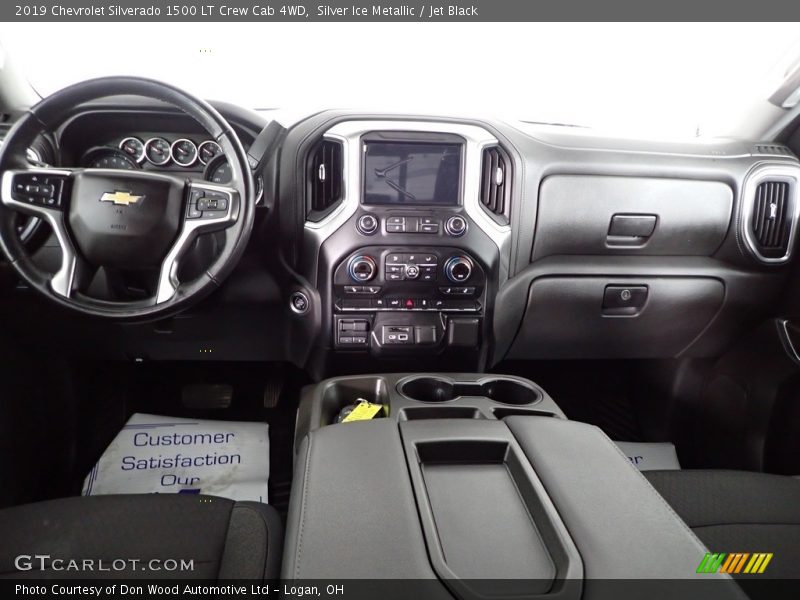 Silver Ice Metallic / Jet Black 2019 Chevrolet Silverado 1500 LT Crew Cab 4WD