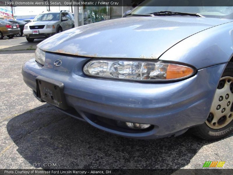 Opal Blue Metallic / Pewter Gray 1999 Oldsmobile Alero GL Sedan