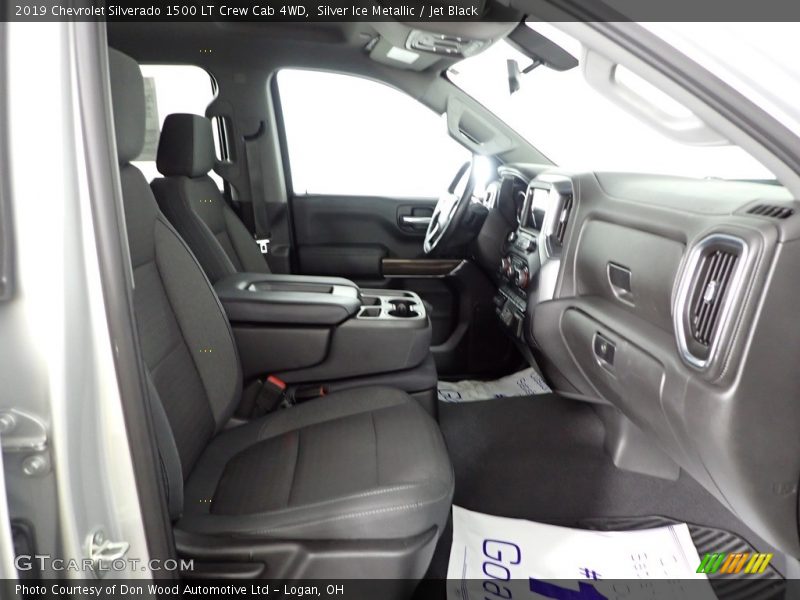 Silver Ice Metallic / Jet Black 2019 Chevrolet Silverado 1500 LT Crew Cab 4WD