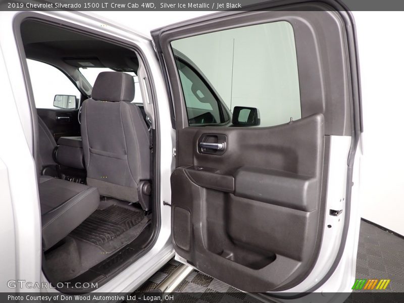 Silver Ice Metallic / Jet Black 2019 Chevrolet Silverado 1500 LT Crew Cab 4WD