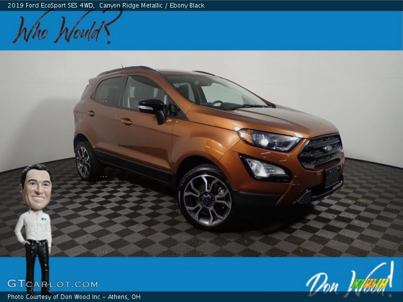 Canyon Ridge Metallic / Ebony Black 2019 Ford EcoSport SES 4WD