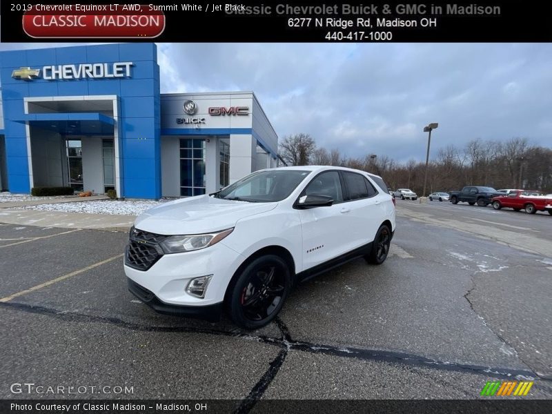 Summit White / Jet Black 2019 Chevrolet Equinox LT AWD
