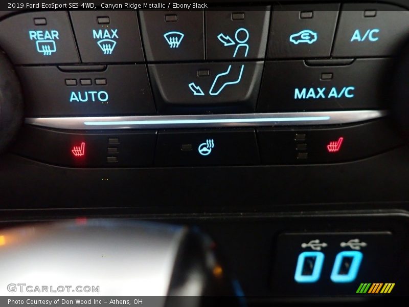 Canyon Ridge Metallic / Ebony Black 2019 Ford EcoSport SES 4WD