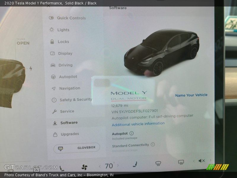 Controls of 2020 Model Y Performance