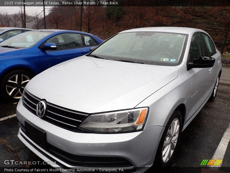 Reflex Silver Metallic / Titan Black 2015 Volkswagen Jetta SE Sedan