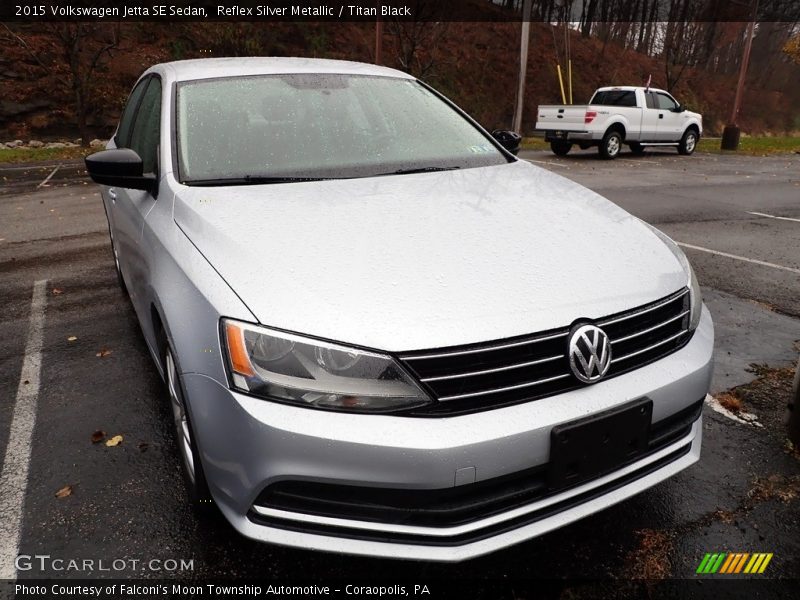 Reflex Silver Metallic / Titan Black 2015 Volkswagen Jetta SE Sedan