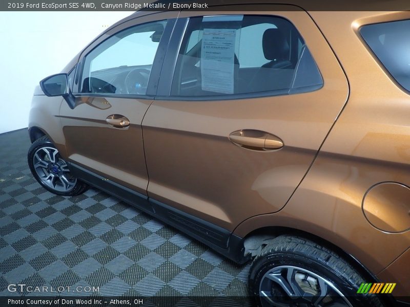 Canyon Ridge Metallic / Ebony Black 2019 Ford EcoSport SES 4WD
