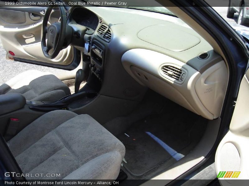 Opal Blue Metallic / Pewter Gray 1999 Oldsmobile Alero GL Sedan