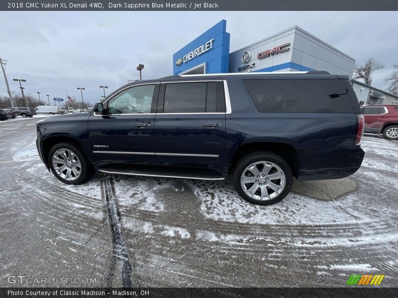 Dark Sapphire Blue Metallic / Jet Black 2018 GMC Yukon XL Denali 4WD
