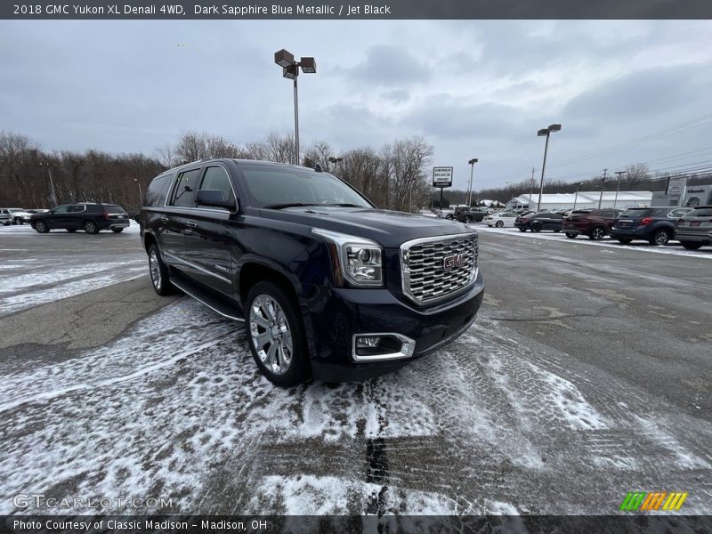 Dark Sapphire Blue Metallic / Jet Black 2018 GMC Yukon XL Denali 4WD