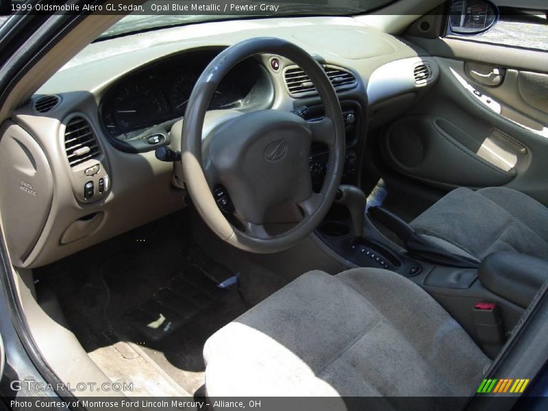 Opal Blue Metallic / Pewter Gray 1999 Oldsmobile Alero GL Sedan