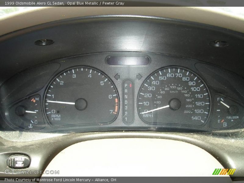 Opal Blue Metallic / Pewter Gray 1999 Oldsmobile Alero GL Sedan