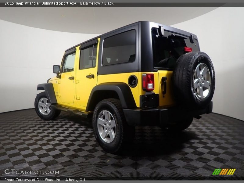 Baja Yellow / Black 2015 Jeep Wrangler Unlimited Sport 4x4