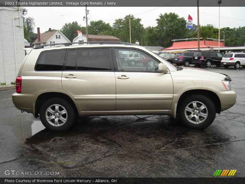 Vintage Gold Metallic / Ivory 2001 Toyota Highlander Limited