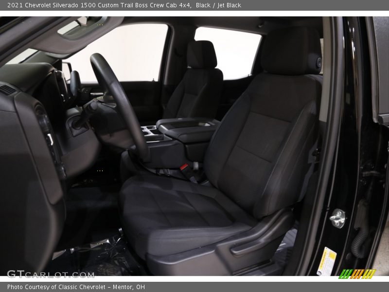 Black / Jet Black 2021 Chevrolet Silverado 1500 Custom Trail Boss Crew Cab 4x4