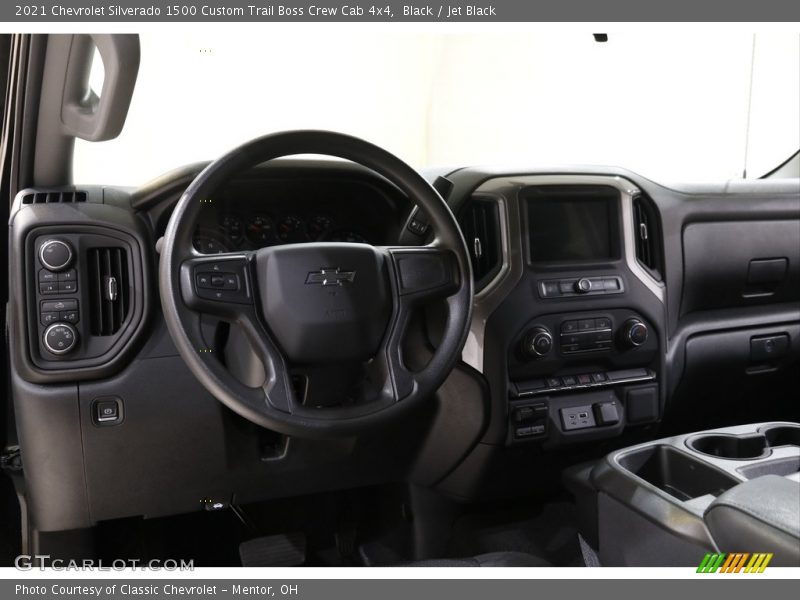 Black / Jet Black 2021 Chevrolet Silverado 1500 Custom Trail Boss Crew Cab 4x4