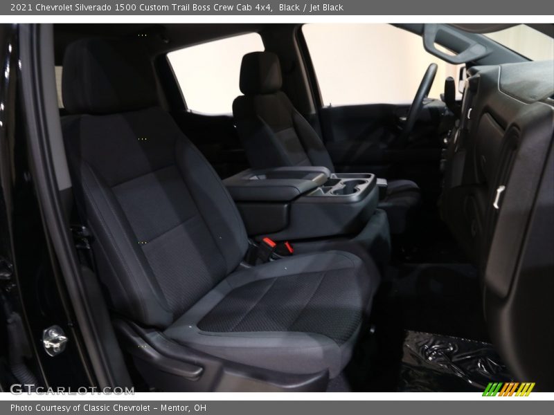 Black / Jet Black 2021 Chevrolet Silverado 1500 Custom Trail Boss Crew Cab 4x4