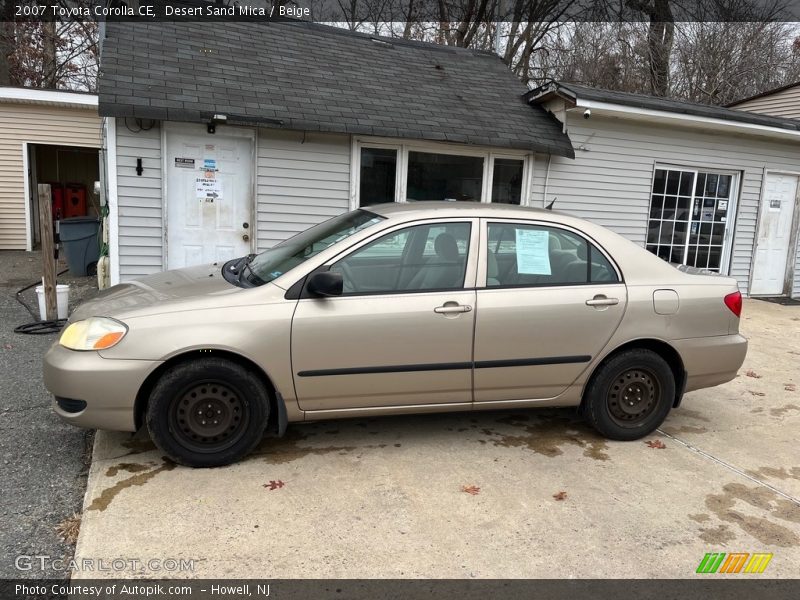 Desert Sand Mica / Beige 2007 Toyota Corolla CE