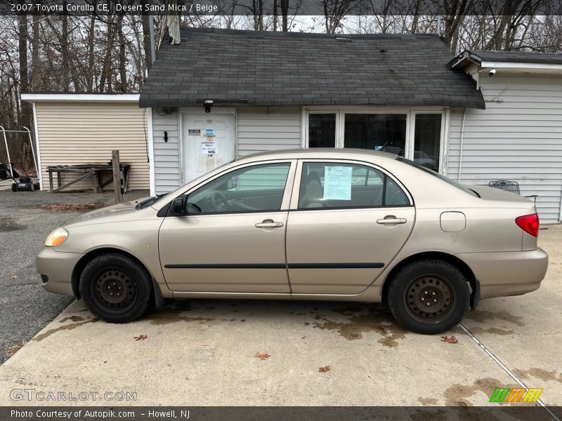 Desert Sand Mica / Beige 2007 Toyota Corolla CE