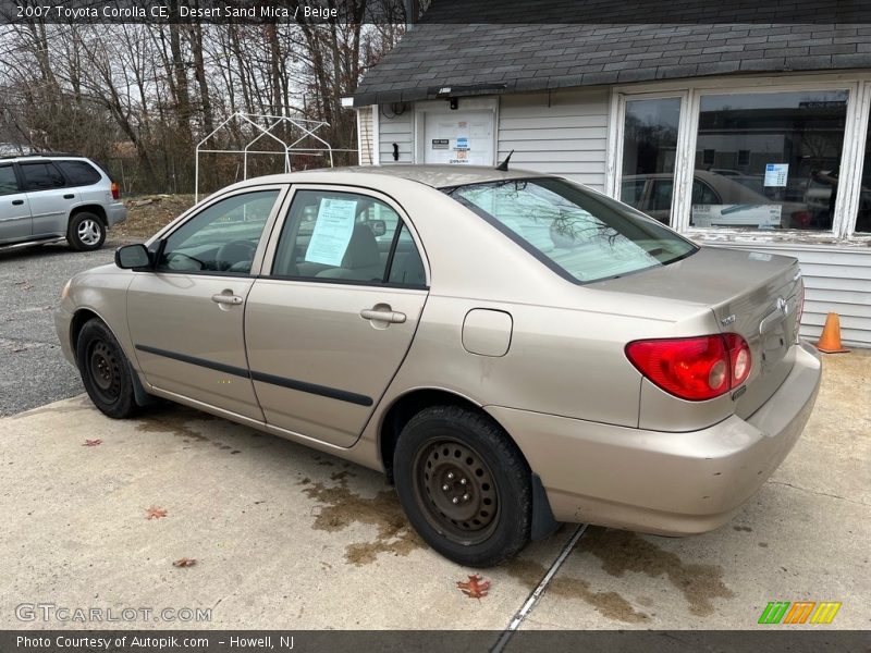 Desert Sand Mica / Beige 2007 Toyota Corolla CE