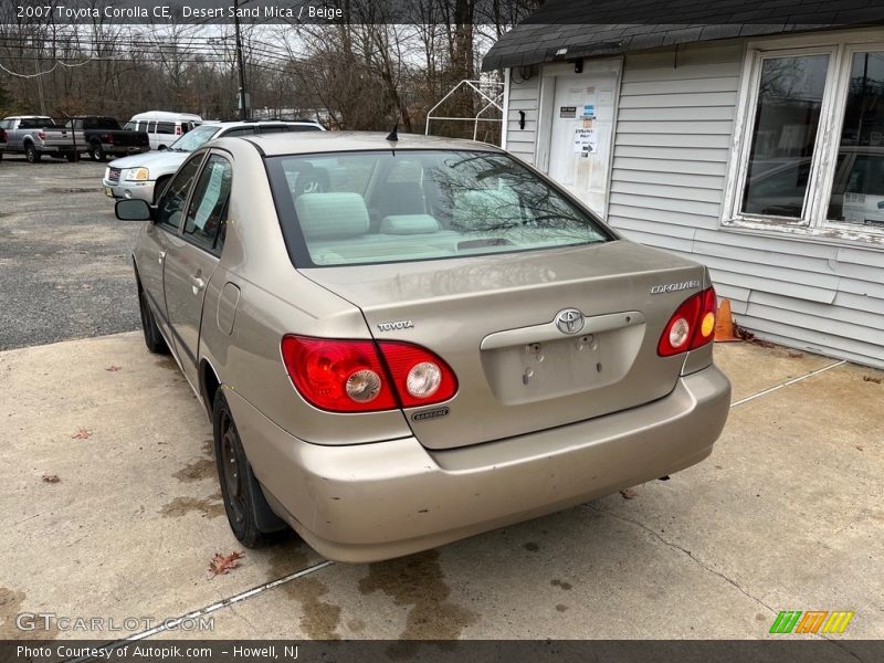 Desert Sand Mica / Beige 2007 Toyota Corolla CE
