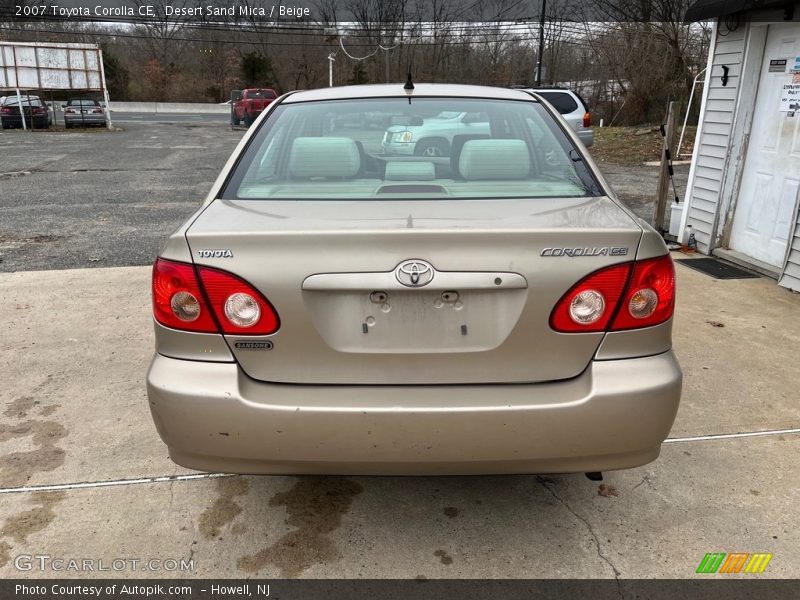 Desert Sand Mica / Beige 2007 Toyota Corolla CE