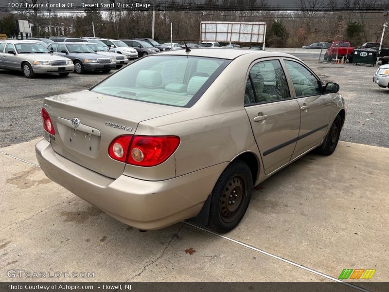 Desert Sand Mica / Beige 2007 Toyota Corolla CE