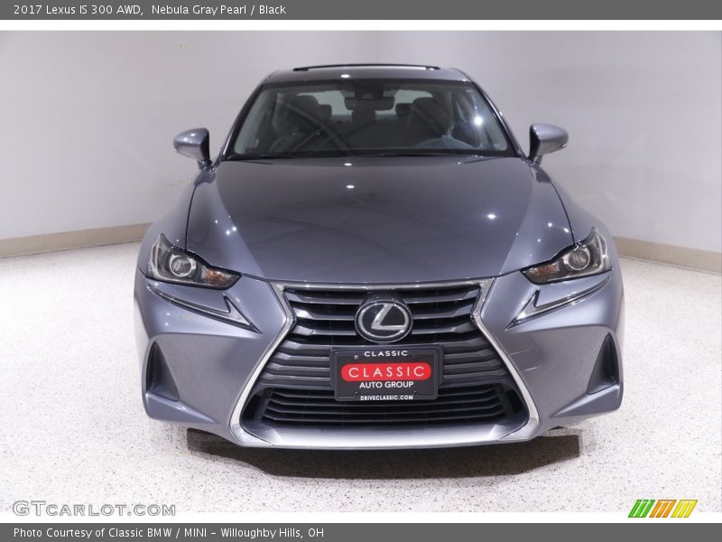 Nebula Gray Pearl / Black 2017 Lexus IS 300 AWD