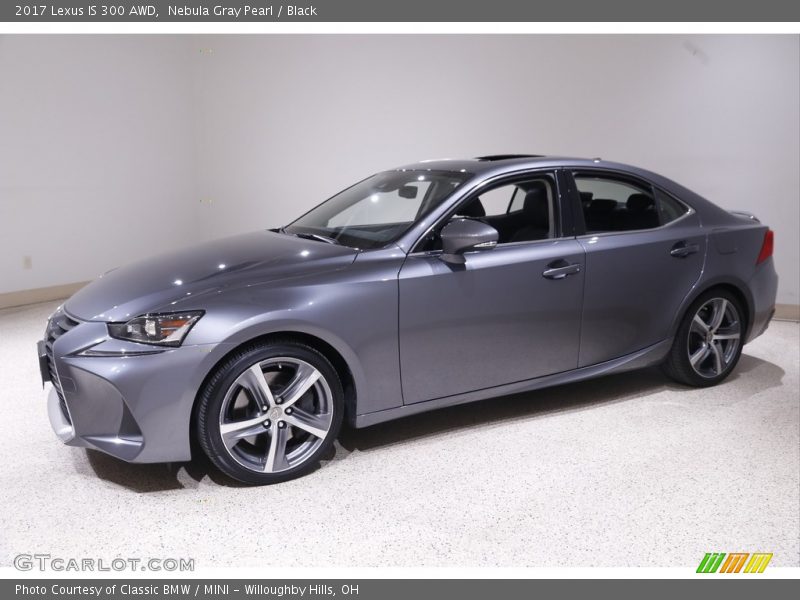 Nebula Gray Pearl / Black 2017 Lexus IS 300 AWD