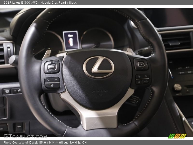 Nebula Gray Pearl / Black 2017 Lexus IS 300 AWD