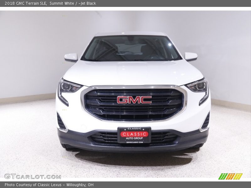 Summit White / ­Jet Black 2018 GMC Terrain SLE