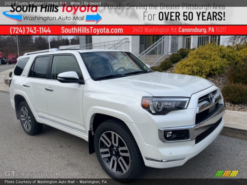 White / Redwood 2022 Toyota 4Runner Limited 4x4