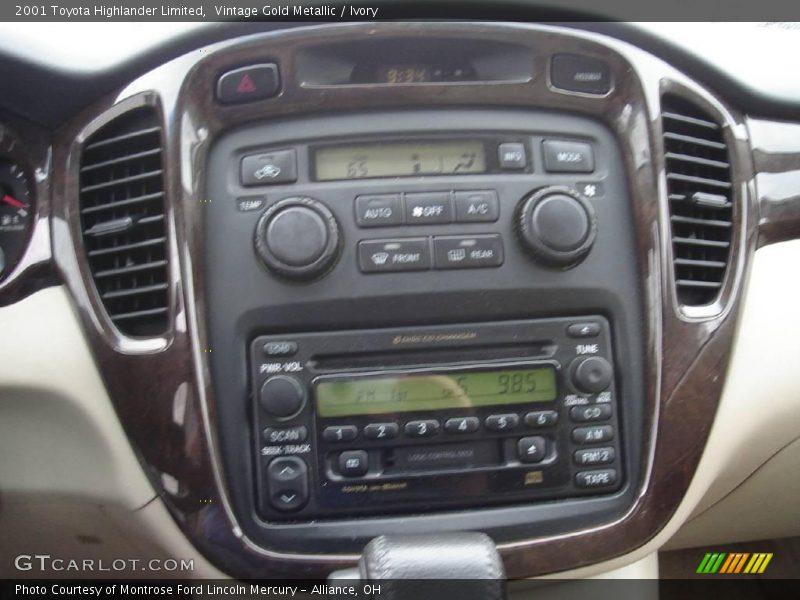 Vintage Gold Metallic / Ivory 2001 Toyota Highlander Limited