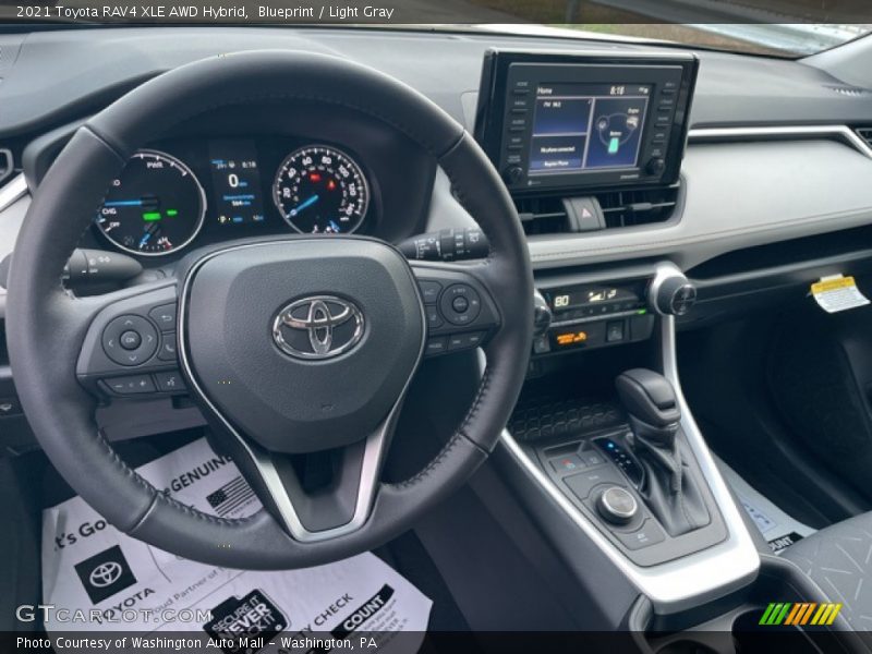 Dashboard of 2021 RAV4 XLE AWD Hybrid