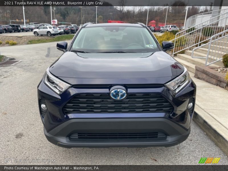 Blueprint / Light Gray 2021 Toyota RAV4 XLE AWD Hybrid