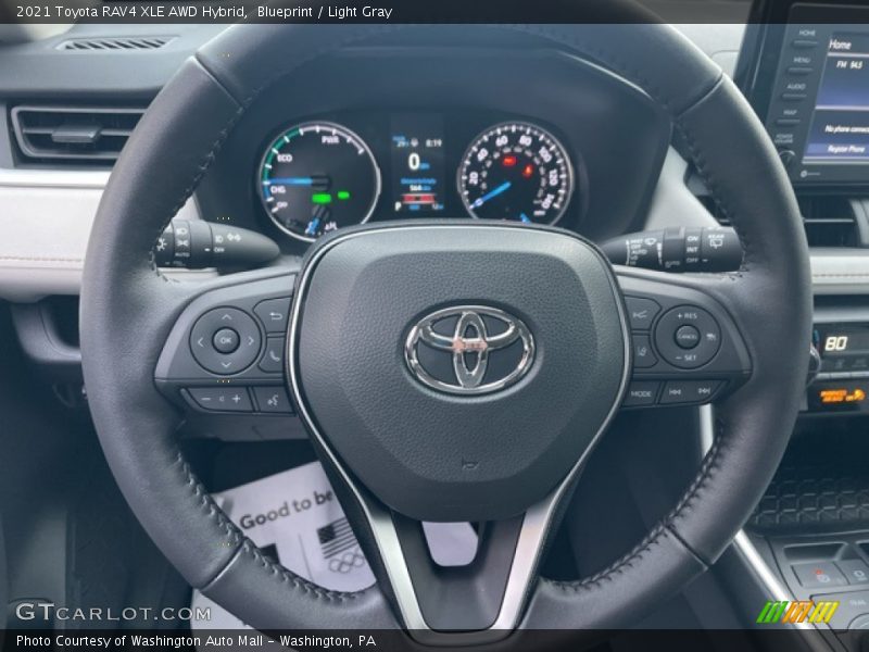 Blueprint / Light Gray 2021 Toyota RAV4 XLE AWD Hybrid