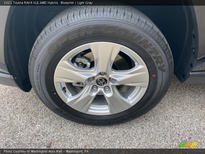 Blueprint / Light Gray 2021 Toyota RAV4 XLE AWD Hybrid