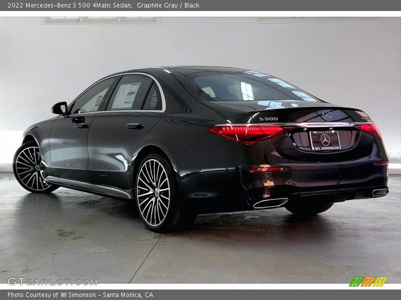 Graphite Gray / Black 2022 Mercedes-Benz S 500 4Matic Sedan
