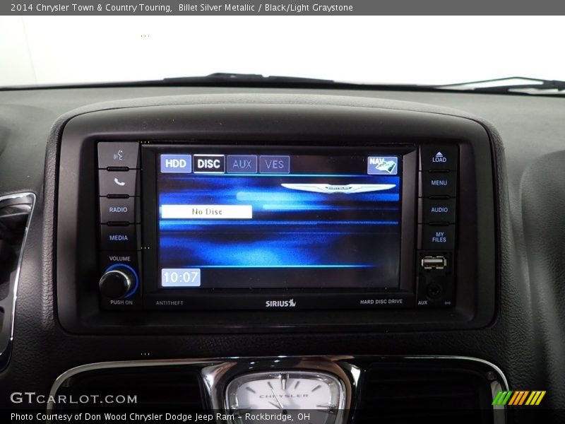 Billet Silver Metallic / Black/Light Graystone 2014 Chrysler Town & Country Touring