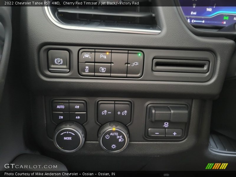 Controls of 2022 Tahoe RST 4WD
