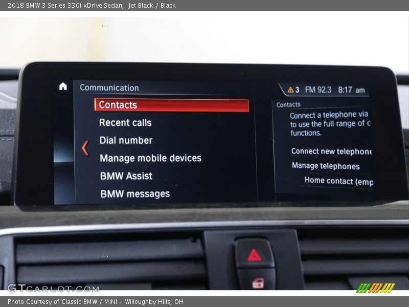 Jet Black / Black 2018 BMW 3 Series 330i xDrive Sedan