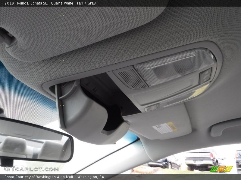 Quartz White Pearl / Gray 2019 Hyundai Sonata SE