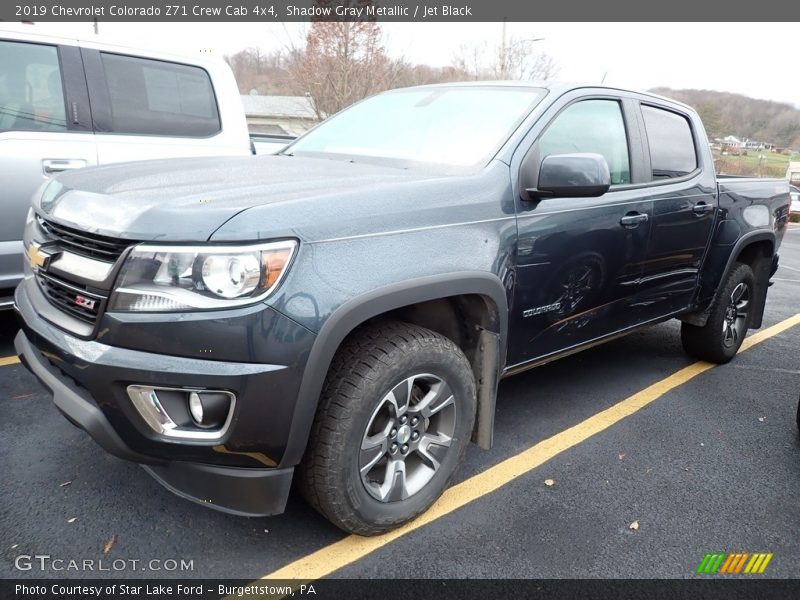 Shadow Gray Metallic / Jet Black 2019 Chevrolet Colorado Z71 Crew Cab 4x4
