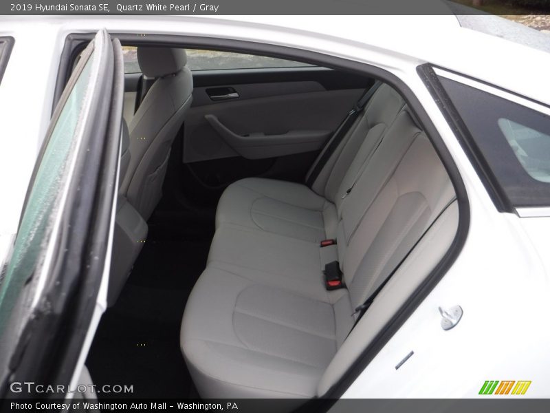 Quartz White Pearl / Gray 2019 Hyundai Sonata SE